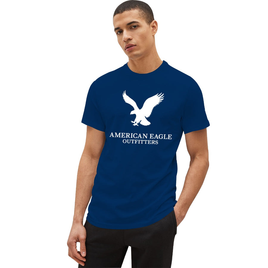 Eagle Printed Blue Men's Tee Shirt