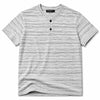 Men's Exclusive Melange Henley T-Shirt - White