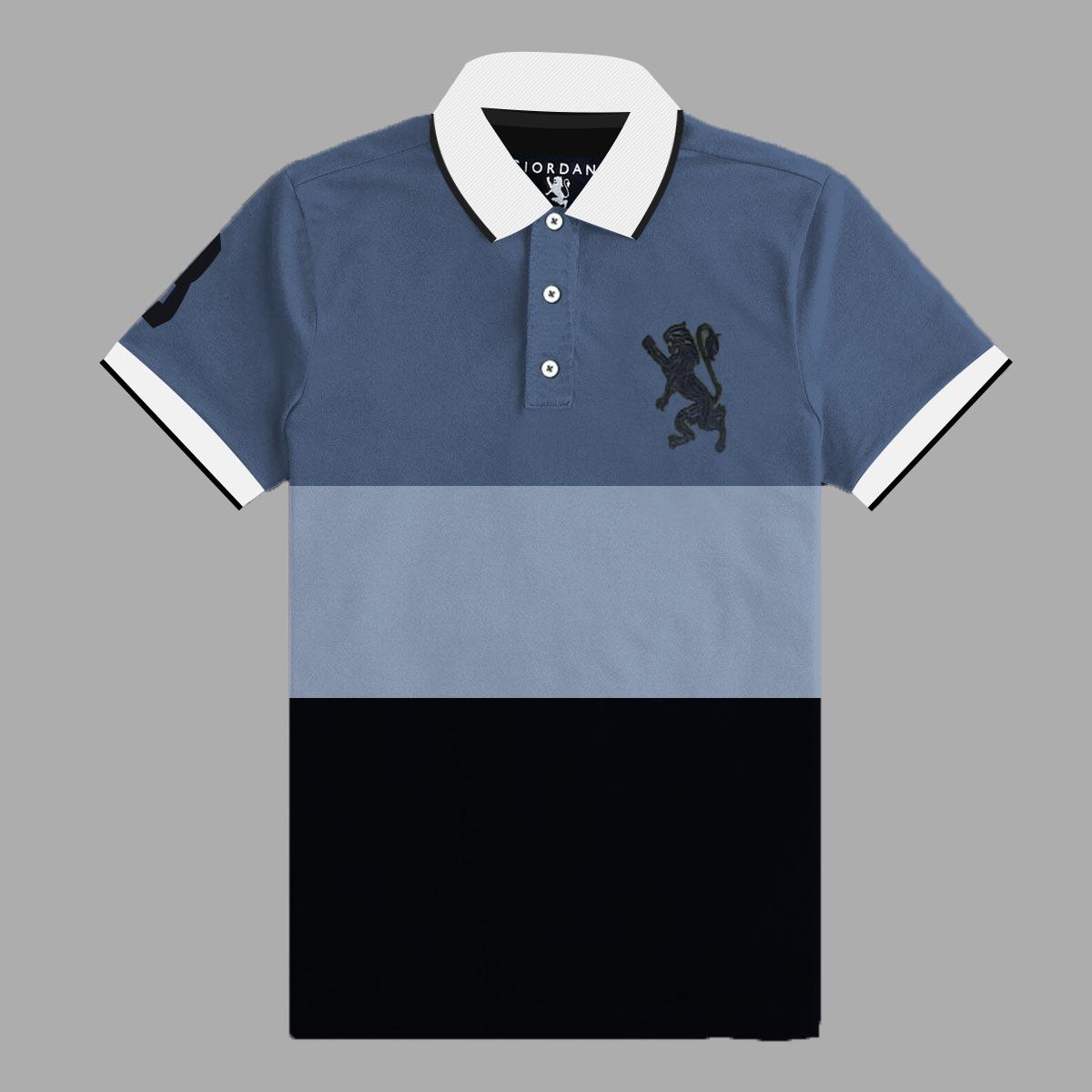 TIPPING COLLAR THREE PANEL EXCUTIVE POLO SHIRT