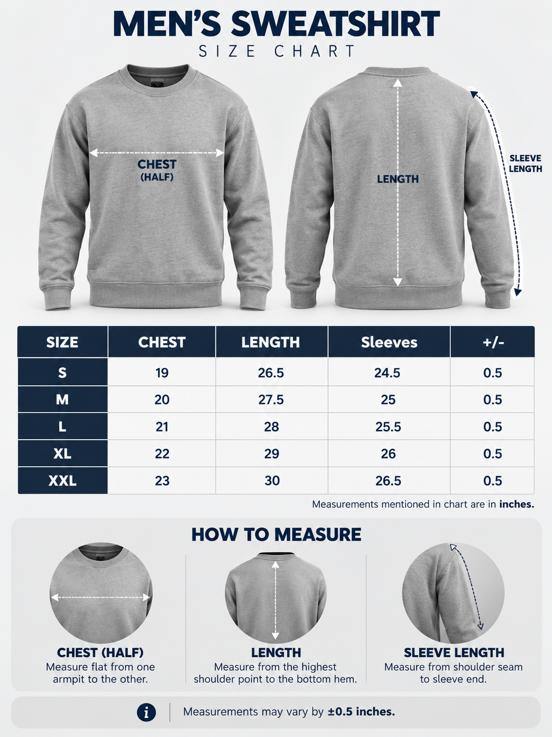 Men's Classic Fleece Sweat Shirt