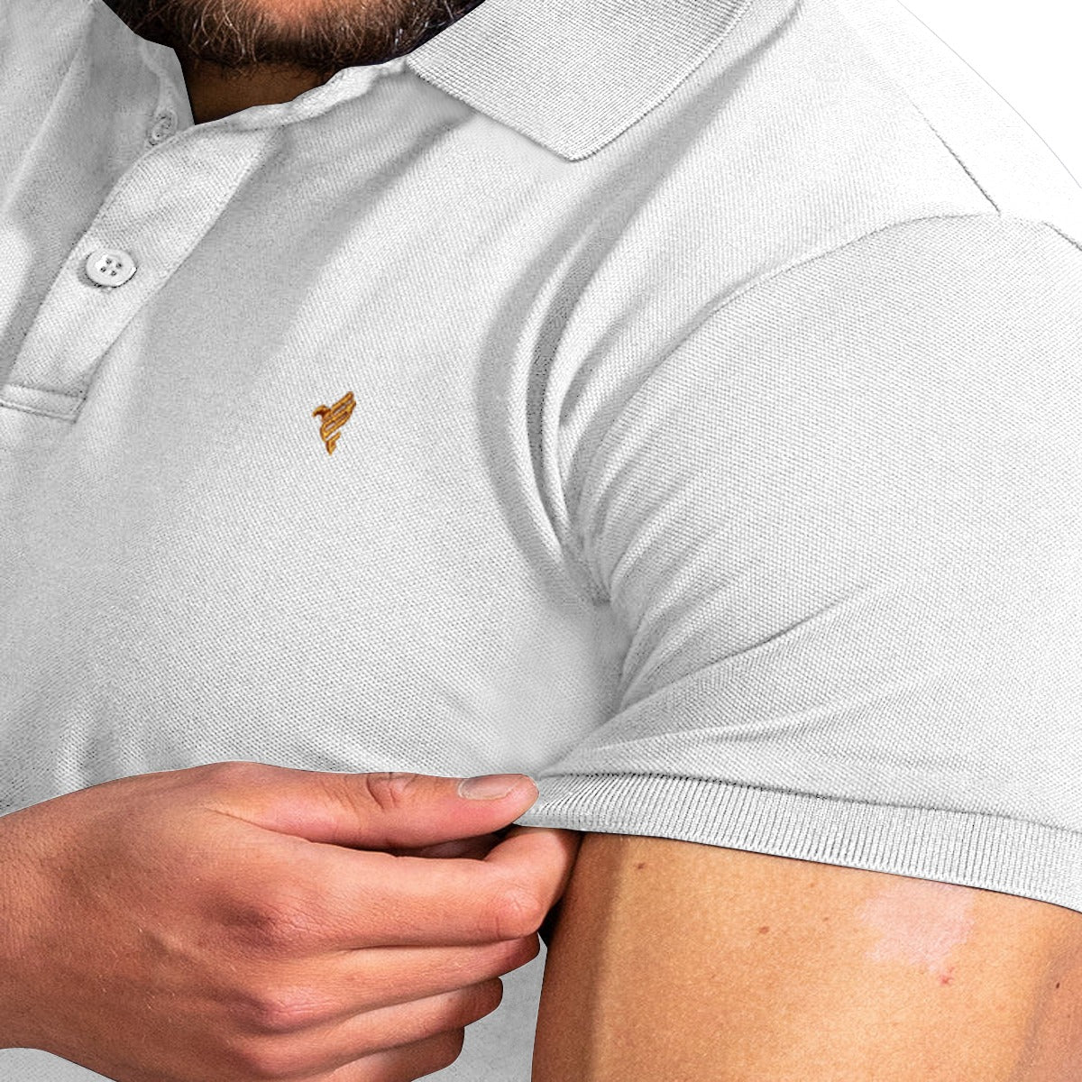 Men's White Polo Shirt