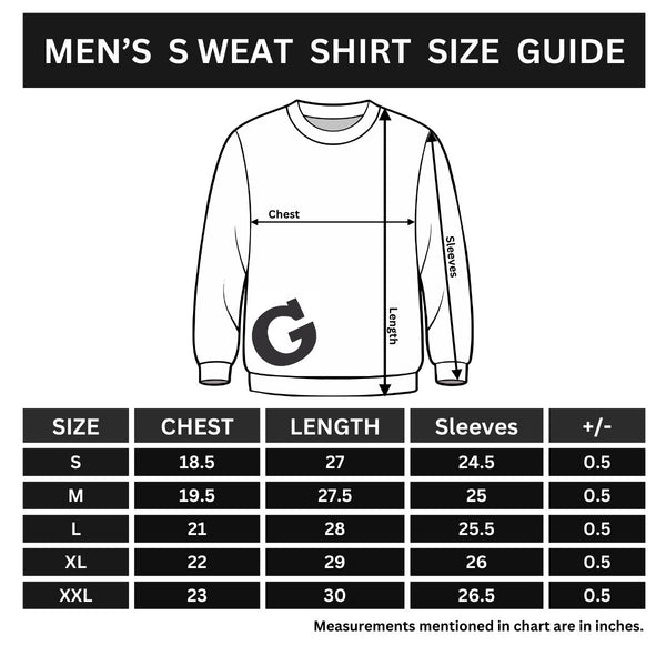 All Over Graphic Printed Sweat Shirt - White