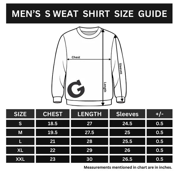 All Over Graphic Printed Sweat Shirt - Off White (Minor Fault)