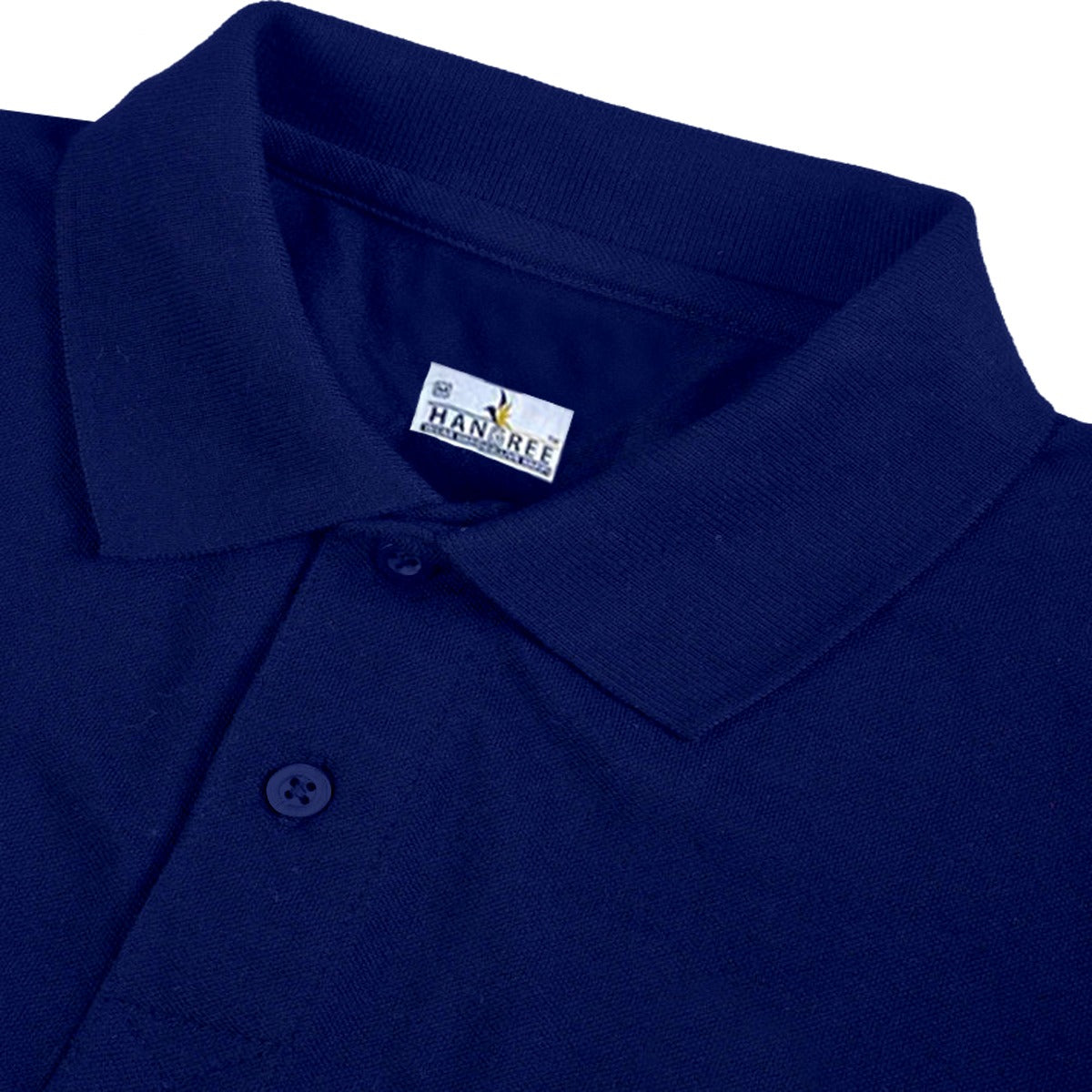 Navy Plain Polo Shirt Regular Fit