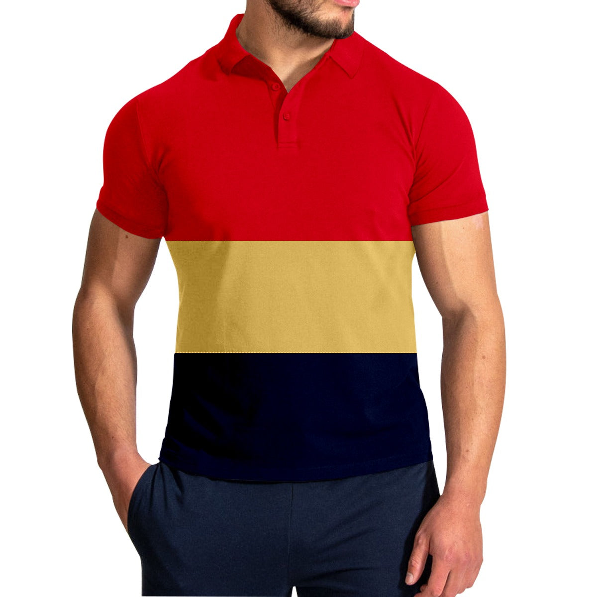 Trio Panel Fashion Polo Shirt