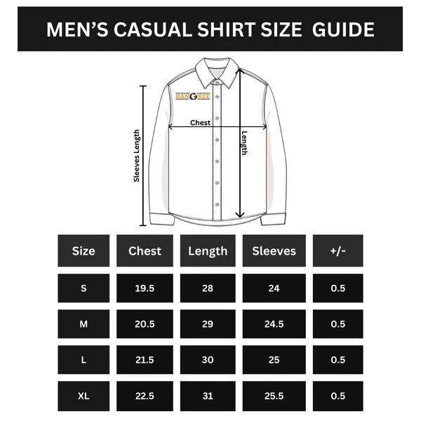 Men's Front Double Pocket Off White Casual Shirt