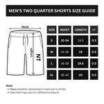NT Printed Two Quarter Summer Shorts - Charcoal Gray