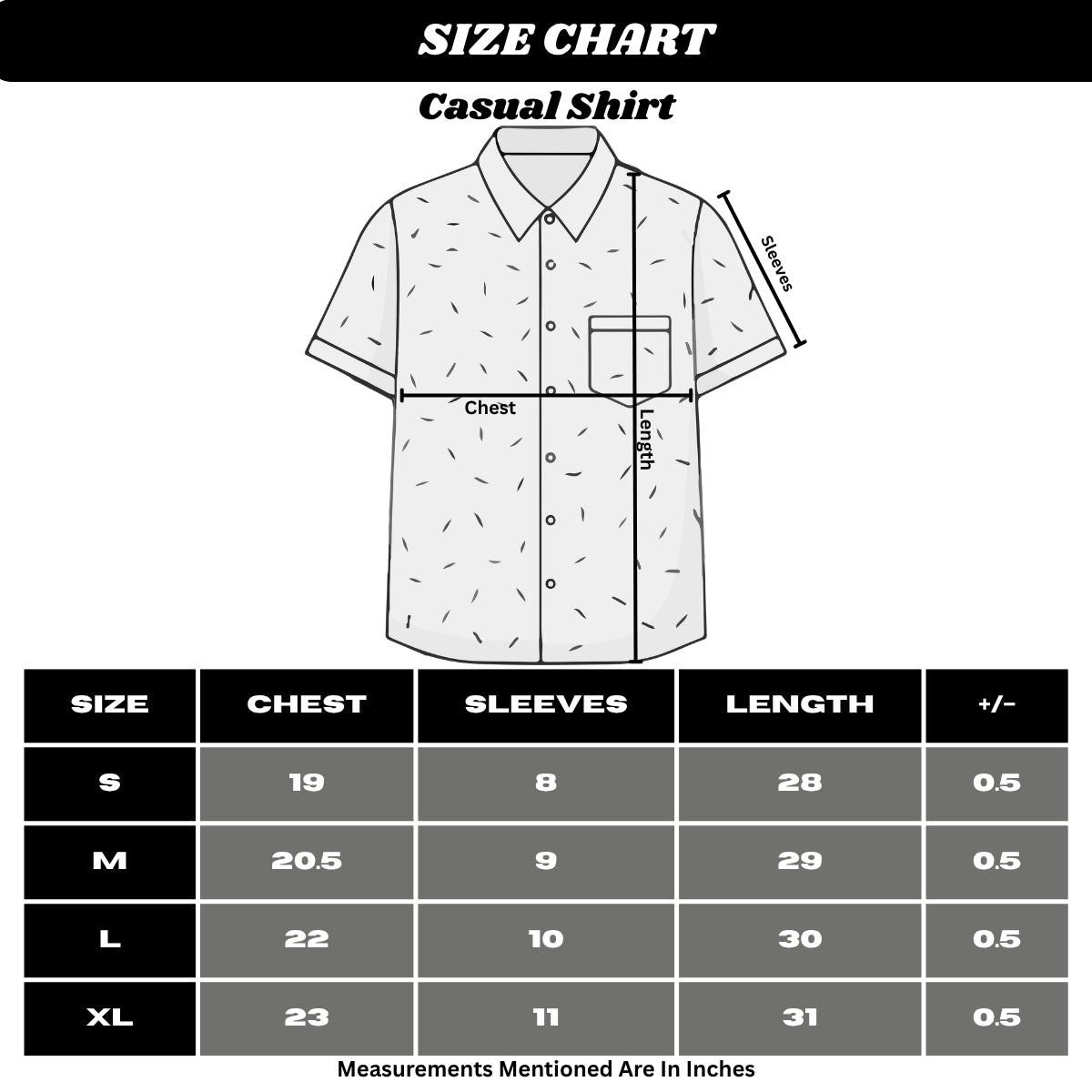Men’s Leaf & Polka Print Half Sleeve Casual Shirt – White