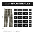 Men Casual Check Trouser - Brown