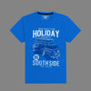 Boy's "HOLIDAY VAN" Printed Blue Tee Shirt