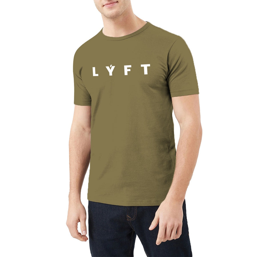 L Y F T Printed Slim Pattern Tee Shirt