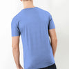 L Y F T PRINTED LIGHT BLUE TEE SHIRT