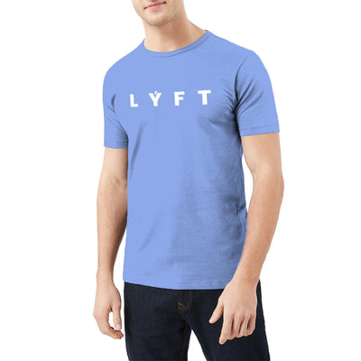L Y F T Printed Light Blue Summer Tracksuit