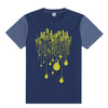 Branded Contrast Sleeves Exclusive Printed Tee Shirt