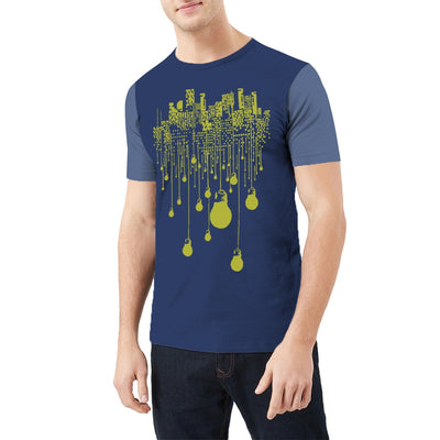 Branded Contrast Sleeves Exclusive Printed Tee Shirt