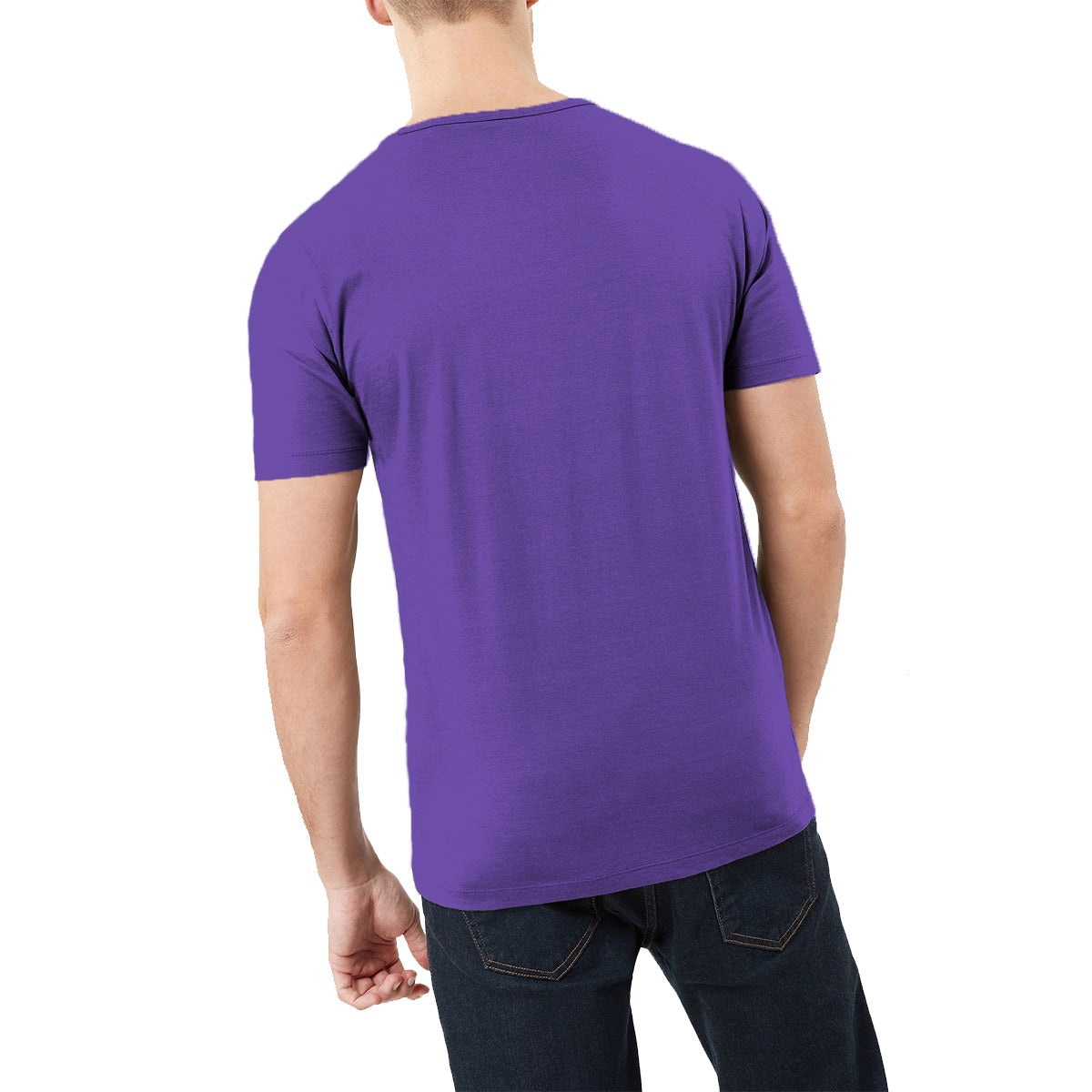 PRINTED "ENJOY THE JOURNEY" PURPLE TEE SHIRT