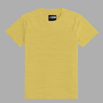 Textured Yellow Super Solid Tee Shirt