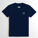Men's Signature Emb. Round Neck Tee Shirt - Navy