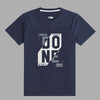 EXCLUSIVE PRINTED NAVY TEE SHIRT