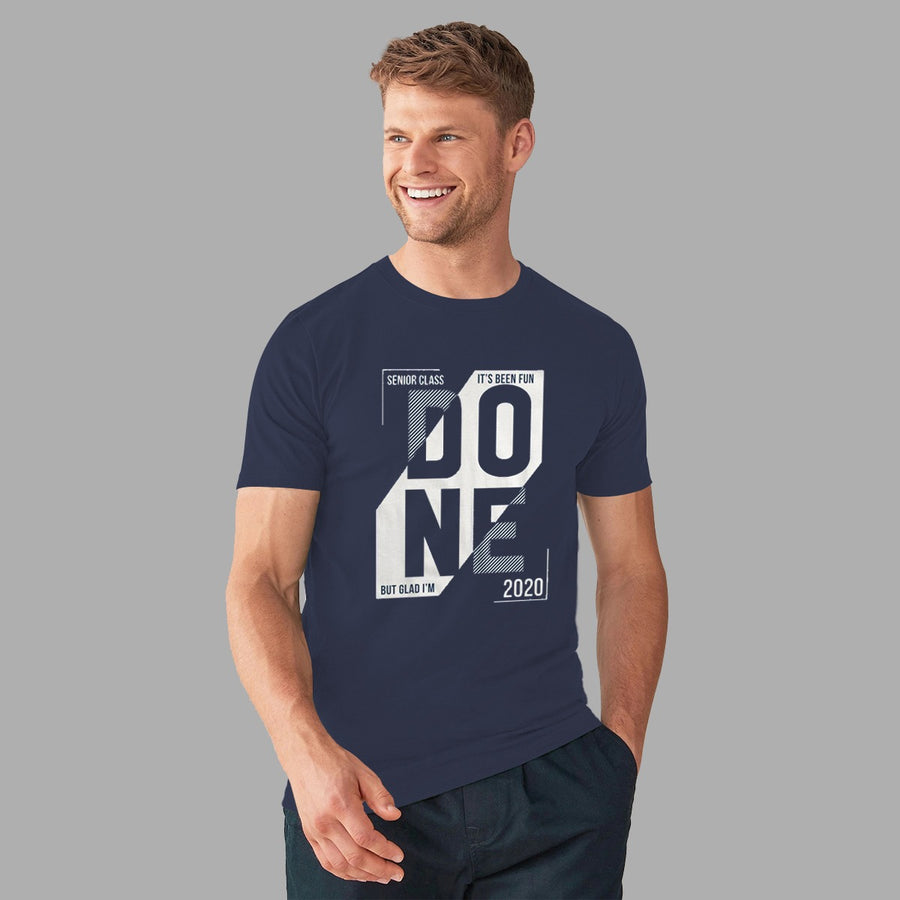 EXCLUSIVE PRINTED NAVY TEE SHIRT