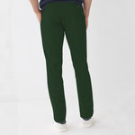 Branded BOTTLE GREEN NARROW COTTON PANT
