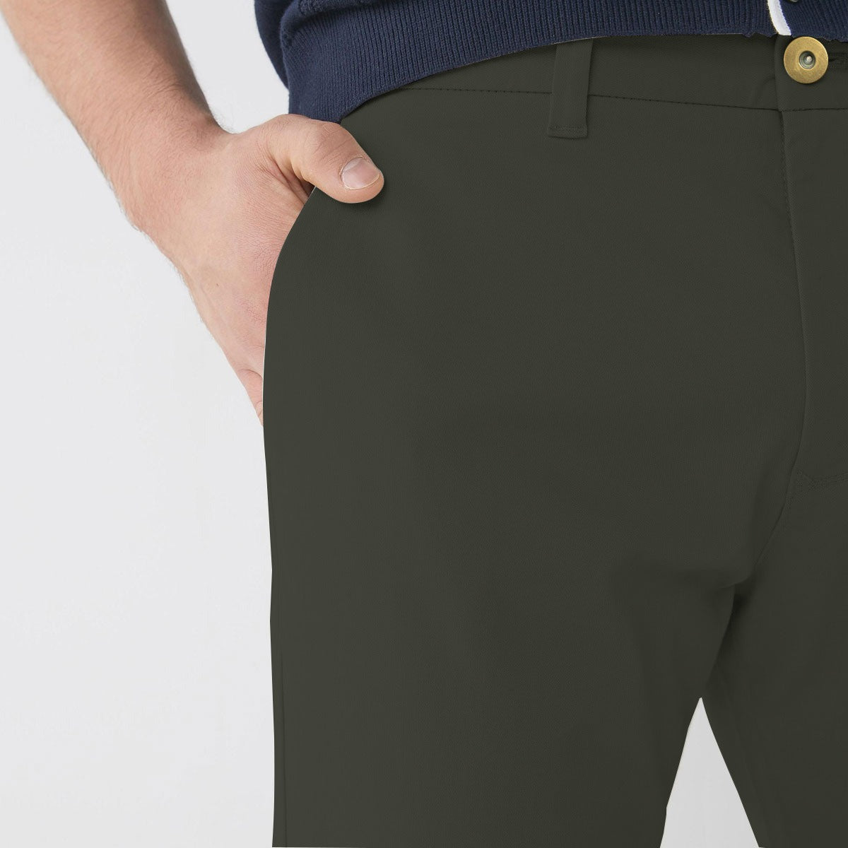 Branded COMMANDO GREEN NARROW COTTON PANT