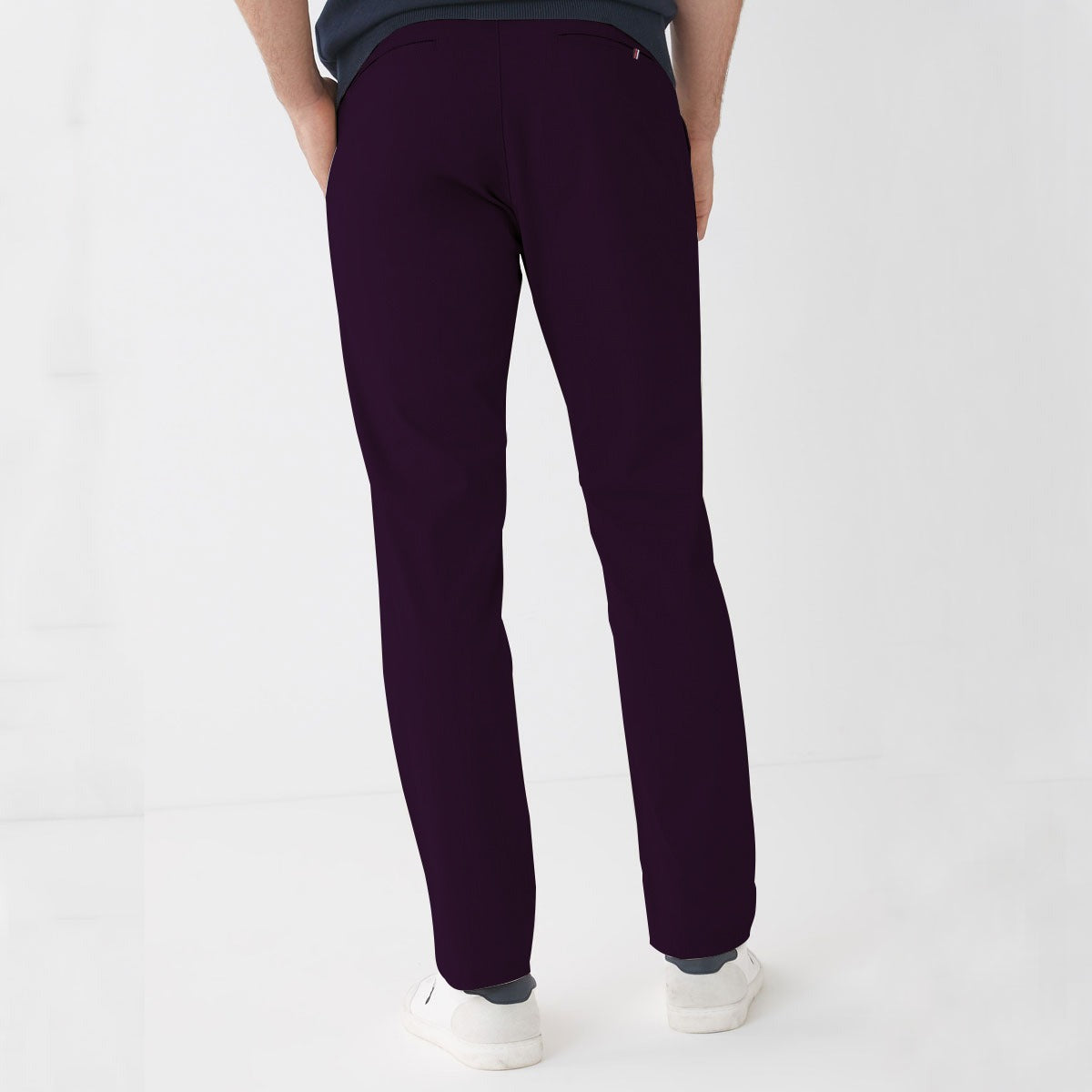 Branded Maroon NARROW COTTON PANT