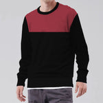 HG Combo Fleece Sweat Shirt - Red Black