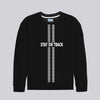 HG "STAY ON TRACK" Printed Premium Sweat Shirt - Black