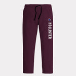 Sig Printed Burgundy Sweat Pant