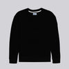 Premium Self Textured Fleece Sweat Shirt - Black