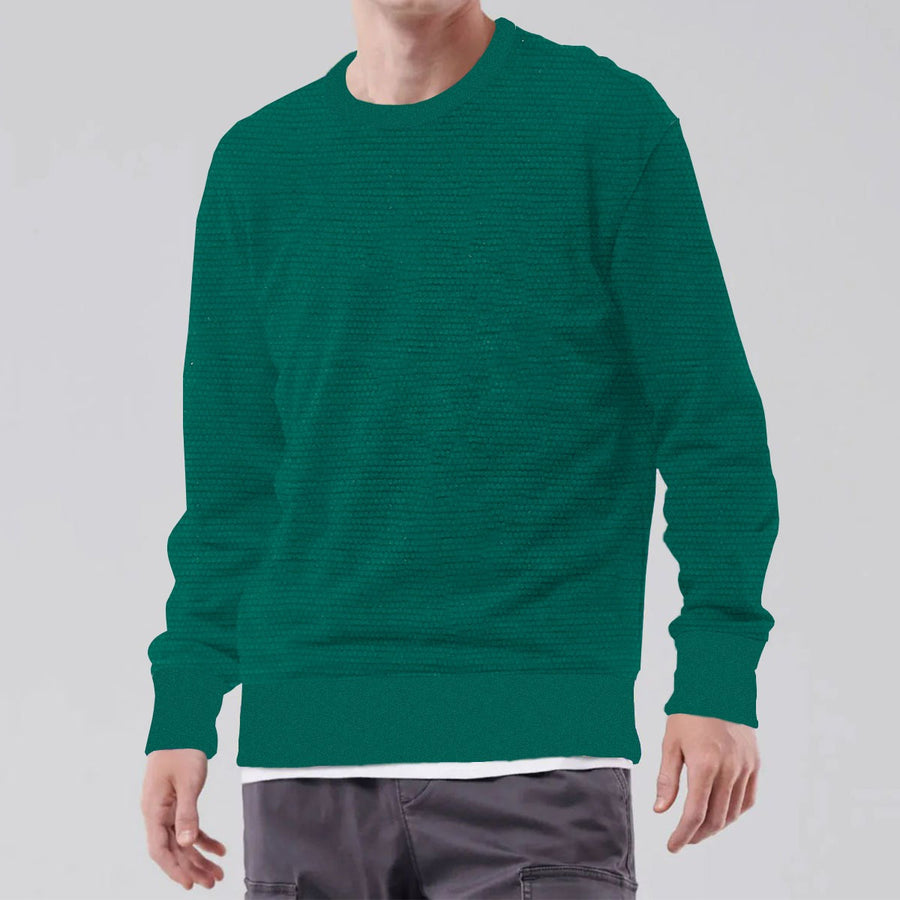 Premium Self Textured Fleece Sweat Shirt