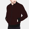 Maroon EXCLUSIVE FLEECE BOMBER JACKET