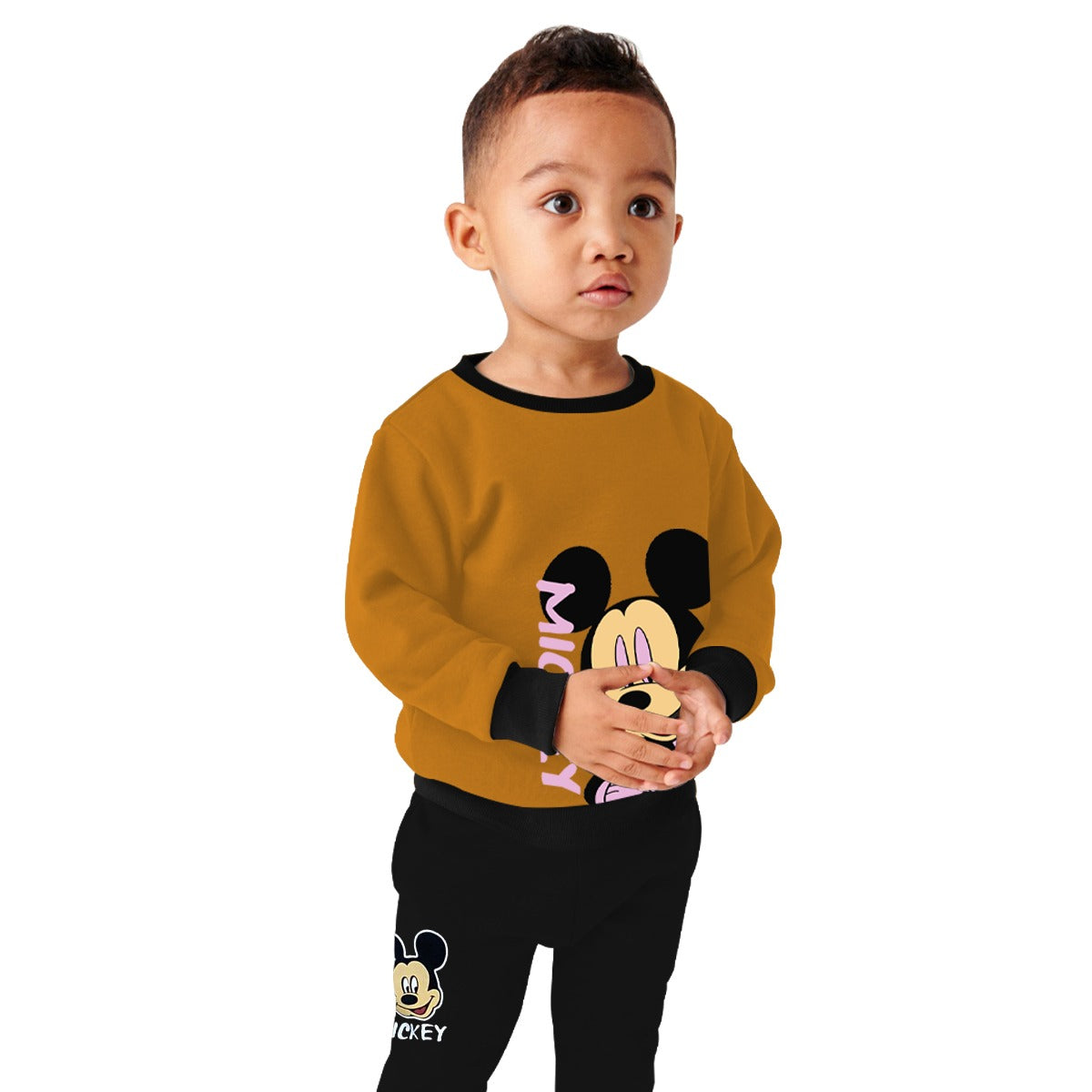 Exclusive Mustered "Mickey" Printed Twin Set