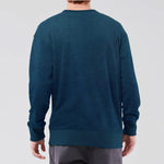 Premium Self Textured Fleece Sweat Shirt - Navy