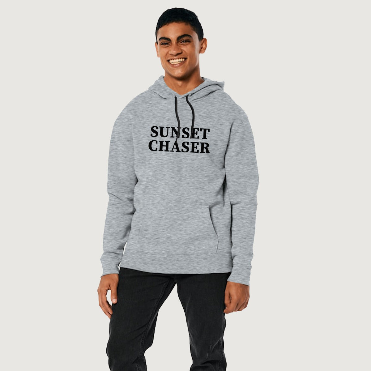 Hyder Gray "Sunset Chaser" Printed Fleece Hoodie