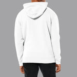 Signature Printed Pull Over Fleece Hoodie - Off White