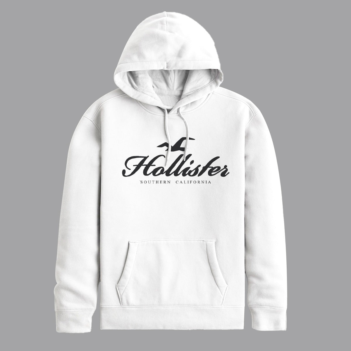 Signature Printed Pull Over Fleece Hoodie - Off White