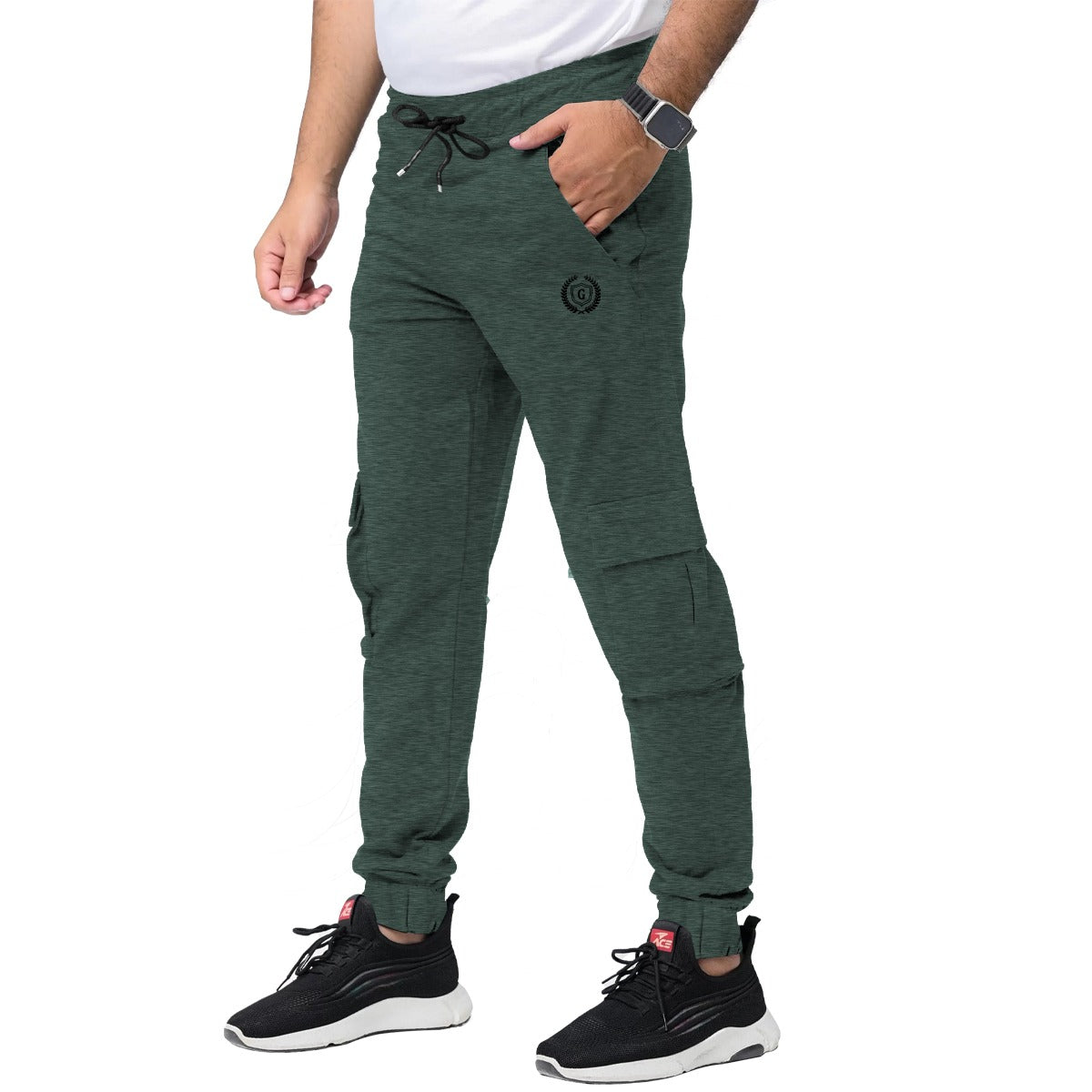 HG SIGNATURE CLOSE BOTTOM CARGO TERRY TROUSER