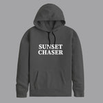 Gray "Sunset Chaser" Printed Hoodie