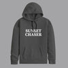 Gray "Sunset Chaser" Printed Hoodie