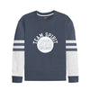 Grey Printed Fleece Fashion Sweat Shirt For Men