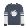 Graphic Printed Fleece Sweat Shirt For Men - Grey (Minor Fault)
