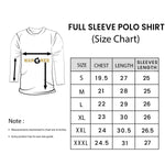 Blue Strapper Full Sleeves Polo Shirt