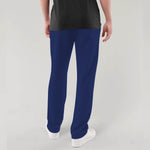 Signature Emb Soft Cotton Trouser - Navy Blue