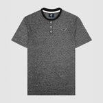 Mélange Black Henley Tee Shirt