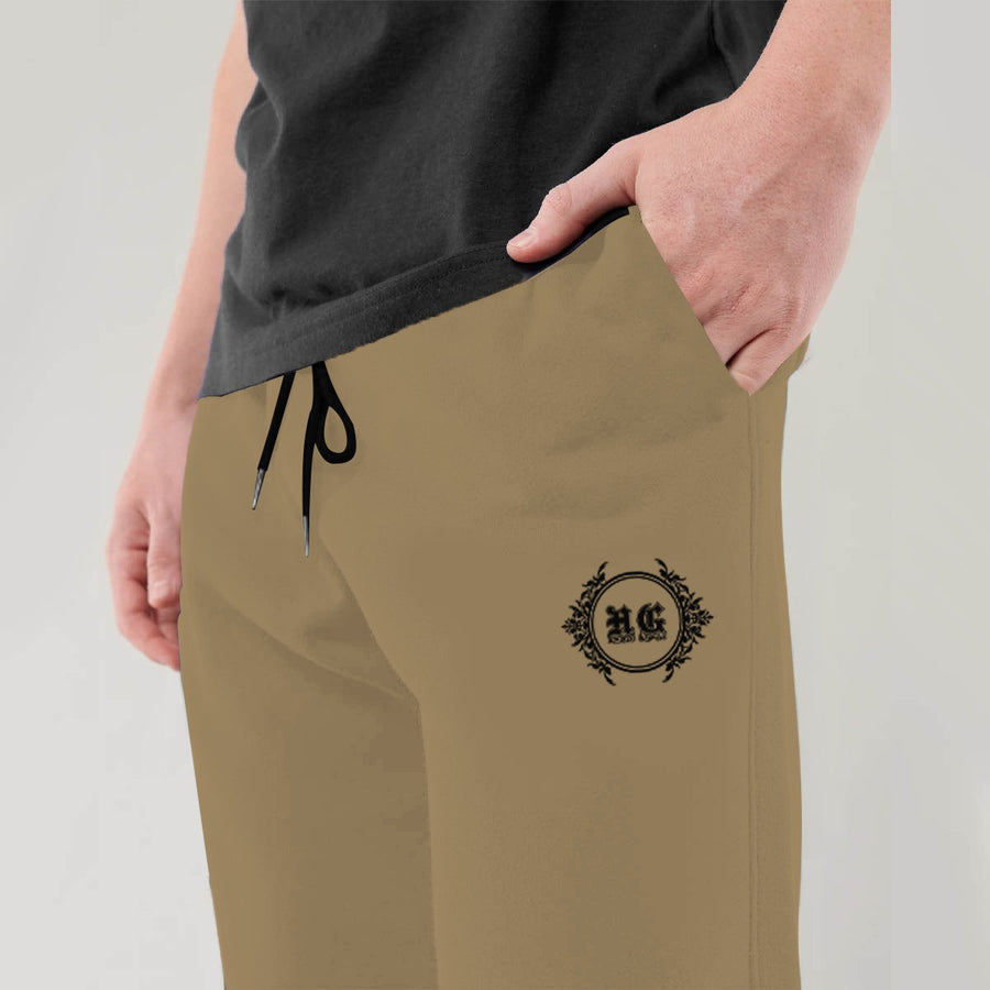 HG Mustered Signature Emb Soft Cotton Trouser