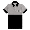 Signature Emb Luxury Panel Polo - Gray Black