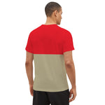 O Neck "Enjoy the Journey" Printed Panel Tee