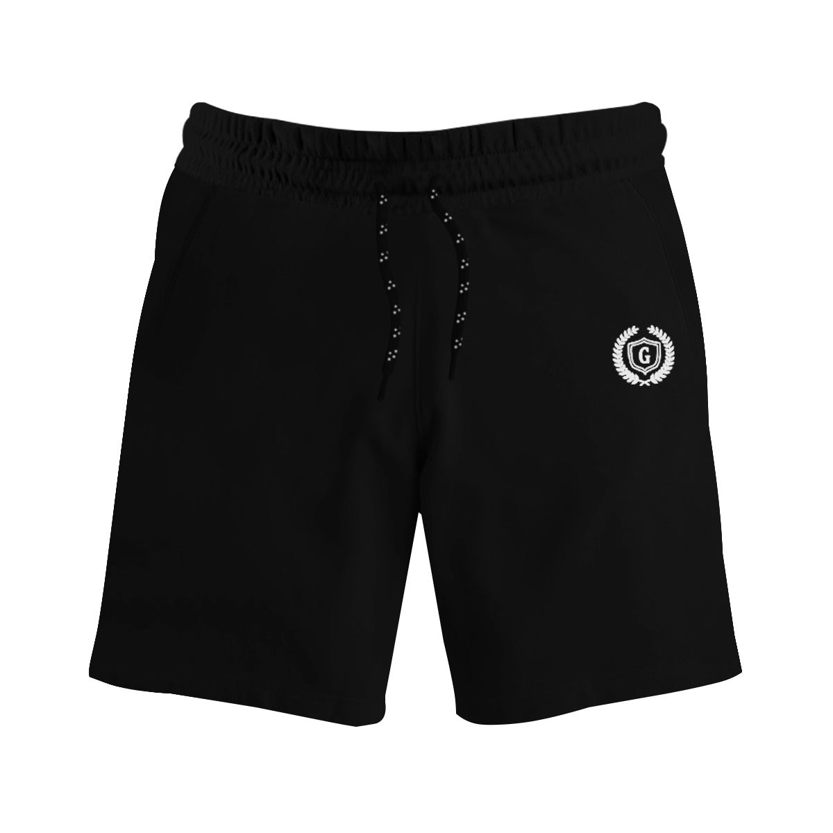 HG Signature Emb Two Quarter Summer Shorts - Black